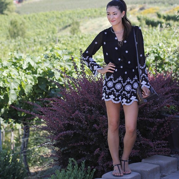 WAYF Embroidered Romper - Picture 13 of 16